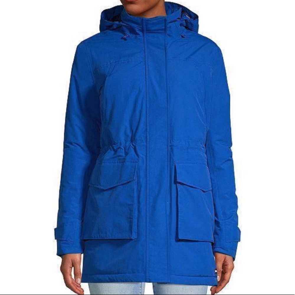 NWT Lands’ End Squall Parka Jacket Waterproof Insulated Royal Blue Size 2X